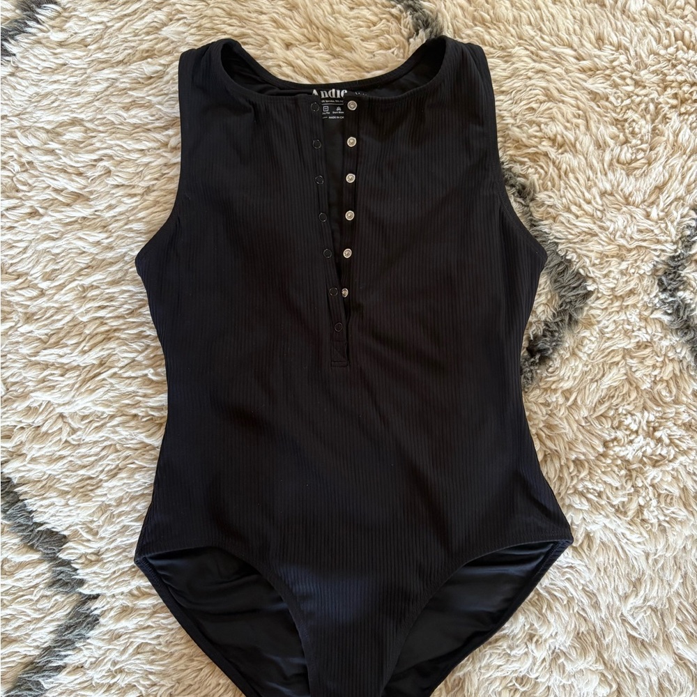 Andie Black Women's One Piece Swimsuit - Picture 2 of 4